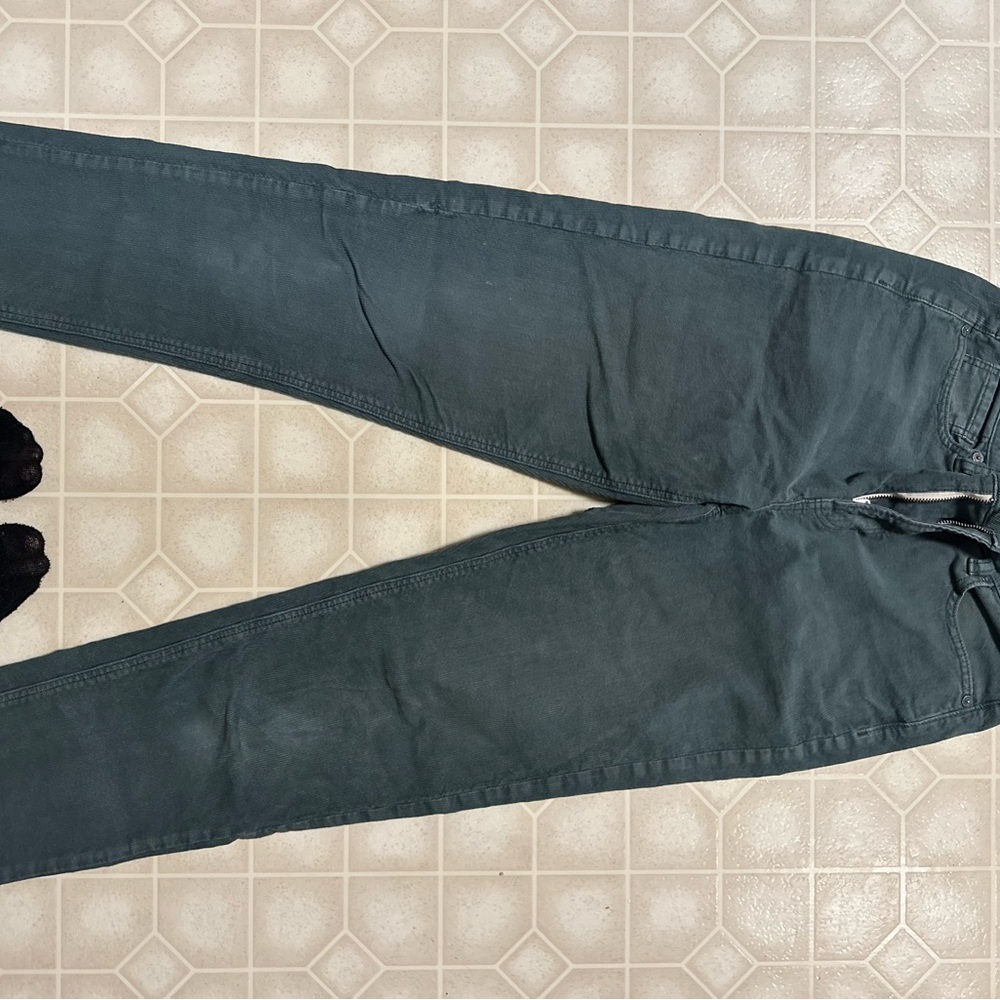 American Eagle Outfitters Women's Dark Green Skinny Jeans